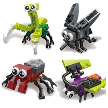 Load image into Gallery viewer, Mini Insects Building Blocks Classical Ladybug Snail Dragonfly Butterfly Beetle Bricks Animal Toys Educational For Kids Children's Gifts
