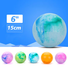 Load image into Gallery viewer, Inflatable Soft Ball Children Game Bouncing Balls Kids Entertainment Play Portable Rainbow Bouncy Ball Fitness Ball
