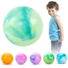 Load image into Gallery viewer, Inflatable Soft Ball Children Game Bouncing Balls Kids Entertainment Play Portable Rainbow Bouncy Ball Fitness Ball
