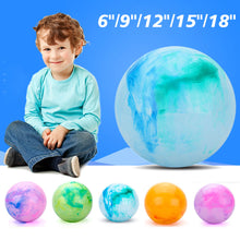 Load image into Gallery viewer, Inflatable Soft Ball Children Game Bouncing Balls Kids Entertainment Play Portable Rainbow Bouncy Ball Fitness Ball
