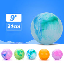 Load image into Gallery viewer, Inflatable Soft Ball Children Game Bouncing Balls Kids Entertainment Play Portable Rainbow Bouncy Ball Fitness Ball
