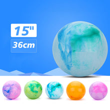 Load image into Gallery viewer, Inflatable Soft Ball Children Game Bouncing Balls Kids Entertainment Play Portable Rainbow Bouncy Ball Fitness Ball
