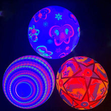 Load image into Gallery viewer, 22cm Inflatable Soft Ball Children Game Bouncing Balls With Chain Kids Entertainment Play Portable Rainbow Bouncy Ball Fitness Ball
