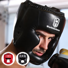 Load image into Gallery viewer, Men Women Kick Boxing Helmet PU Karate Muay Thai Guantes De Boxeo Free Fight MMA Sanda Training Adults Kids Equipment
