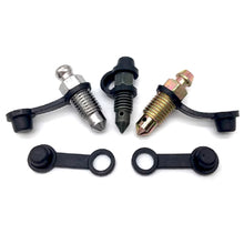 Load image into Gallery viewer, 3Pcs Car Motorcycle Brake Pump Dust Cap Oil Drain Screw Cap Brake Caliper Sealing Nipple Screw Rubber Dust Cap Cover Accessories
