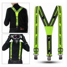Load image into Gallery viewer, Elastic Motorcycle Y-back Riding Pant Suspender Duty Braces Pant Suspenders Adjustable Straps For Motorbike Racing Pants Suspender
