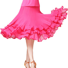 Load image into Gallery viewer, Lady Ballroom Dance Skirts Female Waltz Modern Dancing Skirts Tango Performance Costume National Standard Dance Skirts

