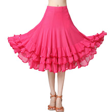Load image into Gallery viewer, Lady Ballroom Dance Skirts Female Waltz Modern Dancing Skirts Tango Performance Costume National Standard Dance Skirts
