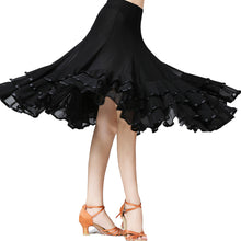 Load image into Gallery viewer, Lady Ballroom Dance Skirts Female Waltz Modern Dancing Skirts Tango Performance Costume National Standard Dance Skirts
