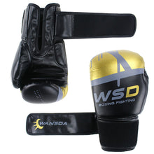 Load image into Gallery viewer, 1Pair PU Kick Boxing Gloves for Men Women Karate Muay Thai Guantes De Boxeo Free Fight MMA Sanda Training Adults Kids Equipment
