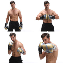 Load image into Gallery viewer, 1Pair PU Kick Boxing Gloves for Men Women Karate Muay Thai Guantes De Boxeo Free Fight MMA Sanda Training Adults Kids Equipment
