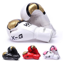 Load image into Gallery viewer, 1Pair PU Kick Boxing Gloves for Men Women Karate Muay Thai Guantes De Boxeo Free Fight MMA Sanda Training Adults Kids Equipment
