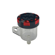 Load image into Gallery viewer, Motorcycle Brake Master Cylinder Brake Fluid Reservoir Transparent Motorcycle Brake Oil Tank Motorcycle Upper Pump Oil Cup with CNC Cap
