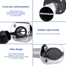 Load image into Gallery viewer, 15/30/90 Degree Stainless Steel Fishing Pole Stand Flush Mount Fishing Rod Holder Accessories For Boat Marine
