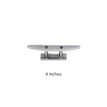 Load image into Gallery viewer, 4"/5"/6"/8" 316 Stainless Steel Polished 2 Hole Hardware Low Flat Cleat Boat Cleats For Marine Boat Deck Rope Tie Yacht Accessories
