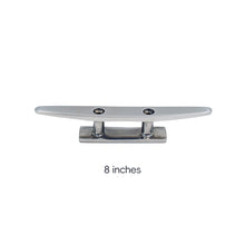 Load image into Gallery viewer, 4"/5"/6"/8" 316 Stainless Steel Polished 2 Hole Hardware Low Flat Cleat Boat Cleats For Marine Boat Deck Rope Tie Yacht Accessories
