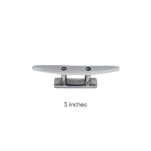 Load image into Gallery viewer, 4"/5"/6"/8" 316 Stainless Steel Polished 2 Hole Hardware Low Flat Cleat Boat Cleats For Marine Boat Deck Rope Tie Yacht Accessories
