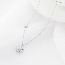 Load image into Gallery viewer, Fashion Pentagram Stainless Steel Collar Necklace Female Star Net Red Personalized Simple Versatile Pendant Necklace
