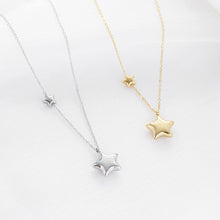 Load image into Gallery viewer, Fashion Pentagram Stainless Steel Collar Necklace Female Star Net Red Personalized Simple Versatile Pendant Necklace
