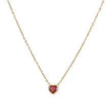 Load image into Gallery viewer, Heartbeat Zircon Necklace Women's Fashion Sense Simple Personality Love Light Luxury Neck Chain Women Necklace
