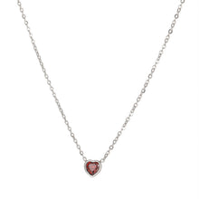 Load image into Gallery viewer, Heartbeat Zircon Necklace Women's Fashion Sense Simple Personality Love Light Luxury Neck Chain Women Necklace
