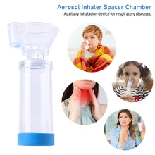 Load image into Gallery viewer, Asthma Spacer Inhaler Spacer Mist Storage Tank Compressor Aerosol Cabin Nebulizer Tank with Mask Cup for Baby Child Adult
