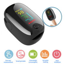 Load image into Gallery viewer, Finger Clip Oximeter Pulse Heart Rate Monitoring Medical Finger Pulse Oximeter Saturometer Health Care Blood Pressure Adult Child
