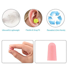 Load image into Gallery viewer, 24pcs Noise Reduction Earplugs Sleep Sponge Canceling Music Anti Reusable For Snoring Earplug Sound Insulation Sleeping Ear Plugs

