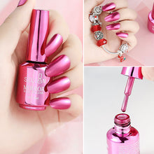 Load image into Gallery viewer, Long-lasting Mirror Polish Quick-drying Metallic Silver Purple Rose Gold Durable Nail Polish Is Not Peelable Nails Decoration
