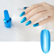 Load image into Gallery viewer, Long-lasting Mirror Polish Quick-drying Metallic Silver Purple Rose Gold Durable Nail Polish Is Not Peelable Nails Decoration
