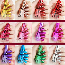 Load image into Gallery viewer, Long-lasting Mirror Polish Quick-drying Metallic Silver Purple Rose Gold Durable Nail Polish Is Not Peelable Nails Decoration
