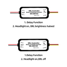 Load image into Gallery viewer, Car LED DRL Controller Auto Daytime Running Light Relay Harness Dimmer On/Off Fog Lamp Control 12-18V
