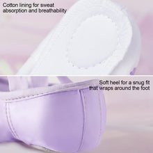 Load image into Gallery viewer, Colorful Bow Dance Shoes Princess Style Dream Soft Soled Ballet Shoes Free Lace-Up Children's Body Exercise Cat Claw Shoes
