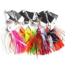 Load image into Gallery viewer, 14.7G Rotate Heart Piece Water Baffle Bearded Lure Bait Compound Anti-Bottom Bait With Tassel Fishing Accessories
