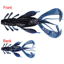 Load image into Gallery viewer, 10CM/10G Two-Color Hairy Beard Pvc Soft Shrimp Lure Bait Cooperation With Crank Hook Bionic Soft Worm Fishing Accessories
