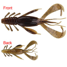 Load image into Gallery viewer, 10CM/10G Two-Color Hairy Beard Pvc Soft Shrimp Lure Bait Cooperation With Crank Hook Bionic Soft Worm Fishing Accessories
