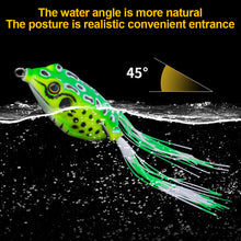Load image into Gallery viewer, 5G/8G/13G Simulation Spotted Thunder Frog Double Barb Lure Bait Black Gold Just Blood Trough Hook With Barb Snakehead Fishing Accessories
