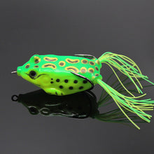Load image into Gallery viewer, 5G/8G/13G Simulation Spotted Thunder Frog Double Barb Lure Bait Black Gold Just Blood Trough Hook With Barb Snakehead Fishing Accessories
