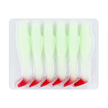 Load image into Gallery viewer, 6PCS 5G/8CM T Tail Lure Soft Bait Long Cast Soft Worm TPR Fishing Bait Mandarin Fish Perch Suitable Fishing Equipment
