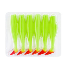 Load image into Gallery viewer, 6PCS 5G/8CM T Tail Lure Soft Bait Long Cast Soft Worm TPR Fishing Bait Mandarin Fish Perch Suitable Fishing Equipment
