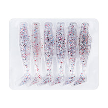 Load image into Gallery viewer, 6PCS 5G/8CM T Tail Lure Soft Bait Long Cast Soft Worm TPR Fishing Bait Mandarin Fish Perch Suitable Fishing Equipment
