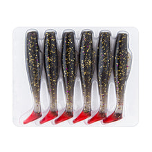Load image into Gallery viewer, 6PCS 5G/8CM T Tail Lure Soft Bait Long Cast Soft Worm TPR Fishing Bait Mandarin Fish Perch Suitable Fishing Equipment
