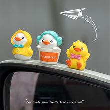 Load image into Gallery viewer, 6Pcs Car Ornaments Interior Dashboard Set Cute Yellow Duck Miniature Figurine Cartoon Penguin Umbrella Animal Kawaii Auto Decoration
