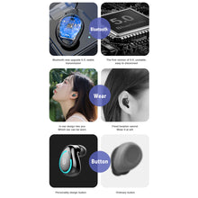Load image into Gallery viewer, Single Ear Bluetooth-compatible 5.0 In Ear Music Wireless Earbuds Sports Invisible Earplug Headset Stereo Earphone
