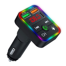 Load image into Gallery viewer, P2 Car Kit MP3 Player Handsfree Audio Receiver Car Charger Adapter Car Hands-free Bluetooth-compaitable LED FM Transmitter

