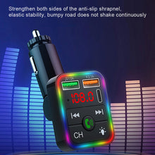 Load image into Gallery viewer, P2 Car Kit MP3 Player Handsfree Audio Receiver Car Charger Adapter Car Hands-free Bluetooth-compaitable LED FM Transmitter
