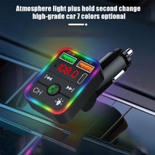 Load image into Gallery viewer, P2 Car Kit MP3 Player Handsfree Audio Receiver Car Charger Adapter Car Hands-free Bluetooth-compaitable LED FM Transmitter
