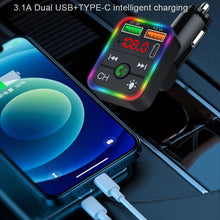 Load image into Gallery viewer, P2 Car Kit MP3 Player Handsfree Audio Receiver Car Charger Adapter Car Hands-free Bluetooth-compaitable LED FM Transmitter
