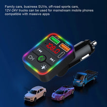 Load image into Gallery viewer, P2 Car Kit MP3 Player Handsfree Audio Receiver Car Charger Adapter Car Hands-free Bluetooth-compaitable LED FM Transmitter
