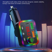 Load image into Gallery viewer, P4 Led Display Car Handsfree Audio Receiver Voltage Detection Car Kit Mp3 Modulator Player Stereo Bluetooth 64g 87.5mhz108.0mhz
